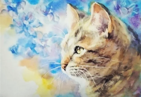 ペットのオーダーメイド水彩画や動物の絵画の購入が動物福祉の寄付に