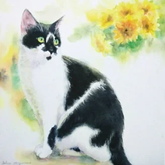 ペットのオーダーメイド水彩画や動物の絵画の購入が動物福祉の寄付に