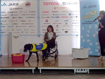 介助犬PR犬によるデモンストレーション1