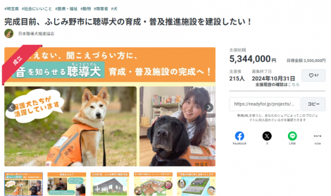 クラウドファンディング達成