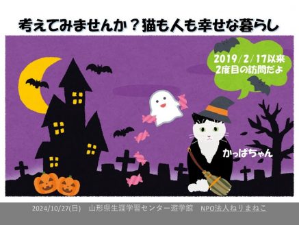 2024年の山形県での地域猫セミナー　ねりまねこのスライド