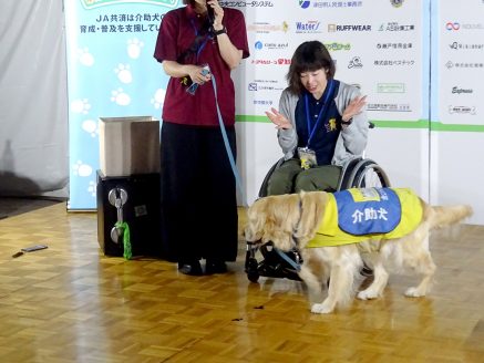 介助犬のデモンストレーション