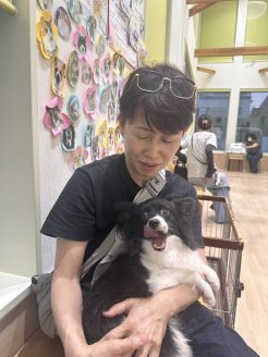 保護犬ゆず子ちゃんと迎え主さん